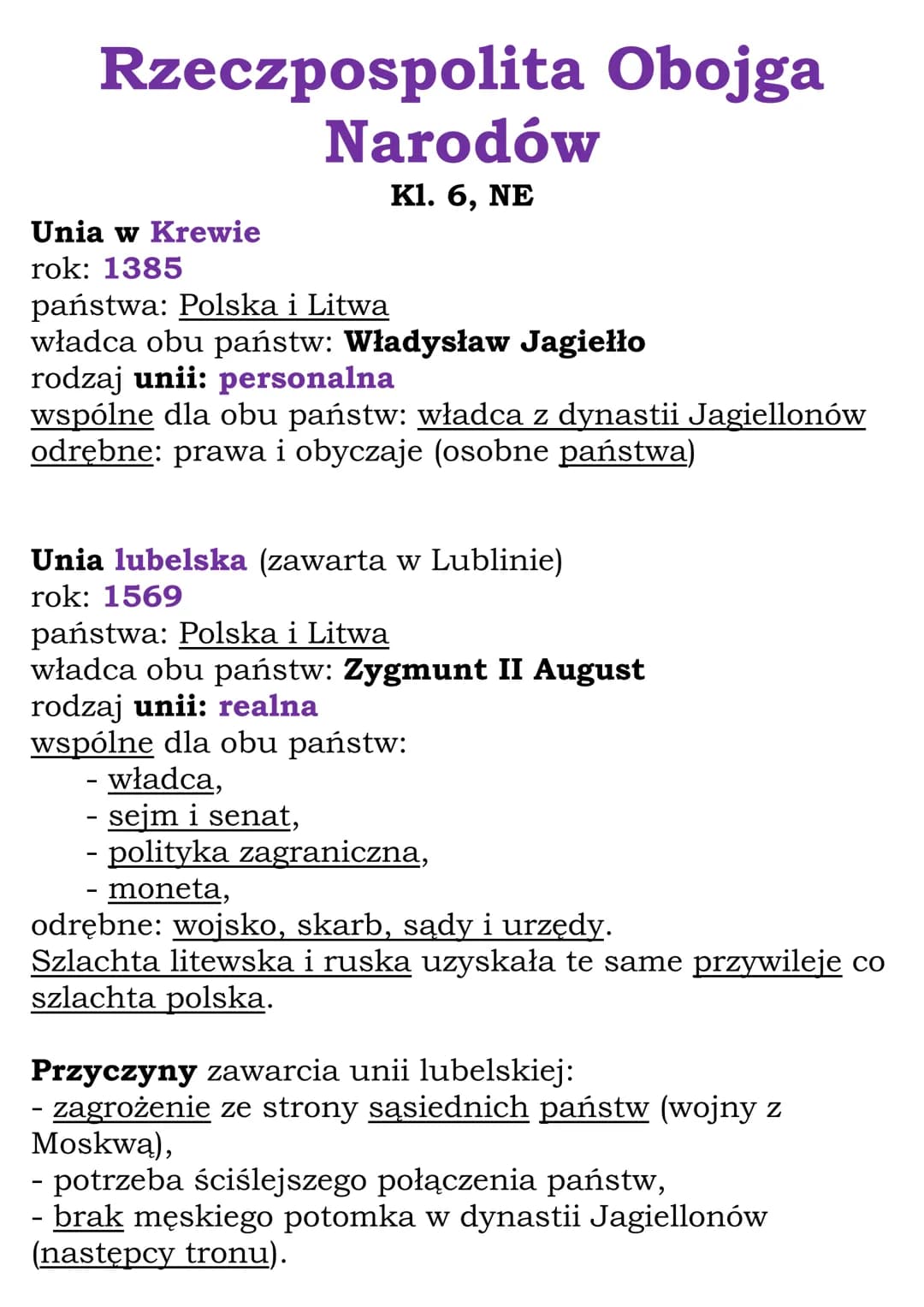 Nazwy Państw Które Zawarły W 1385 Roku Unię W Krewie Unia Lubelska – Przyczyny i Skutki w Historii Rzeczypospolitej Obojga