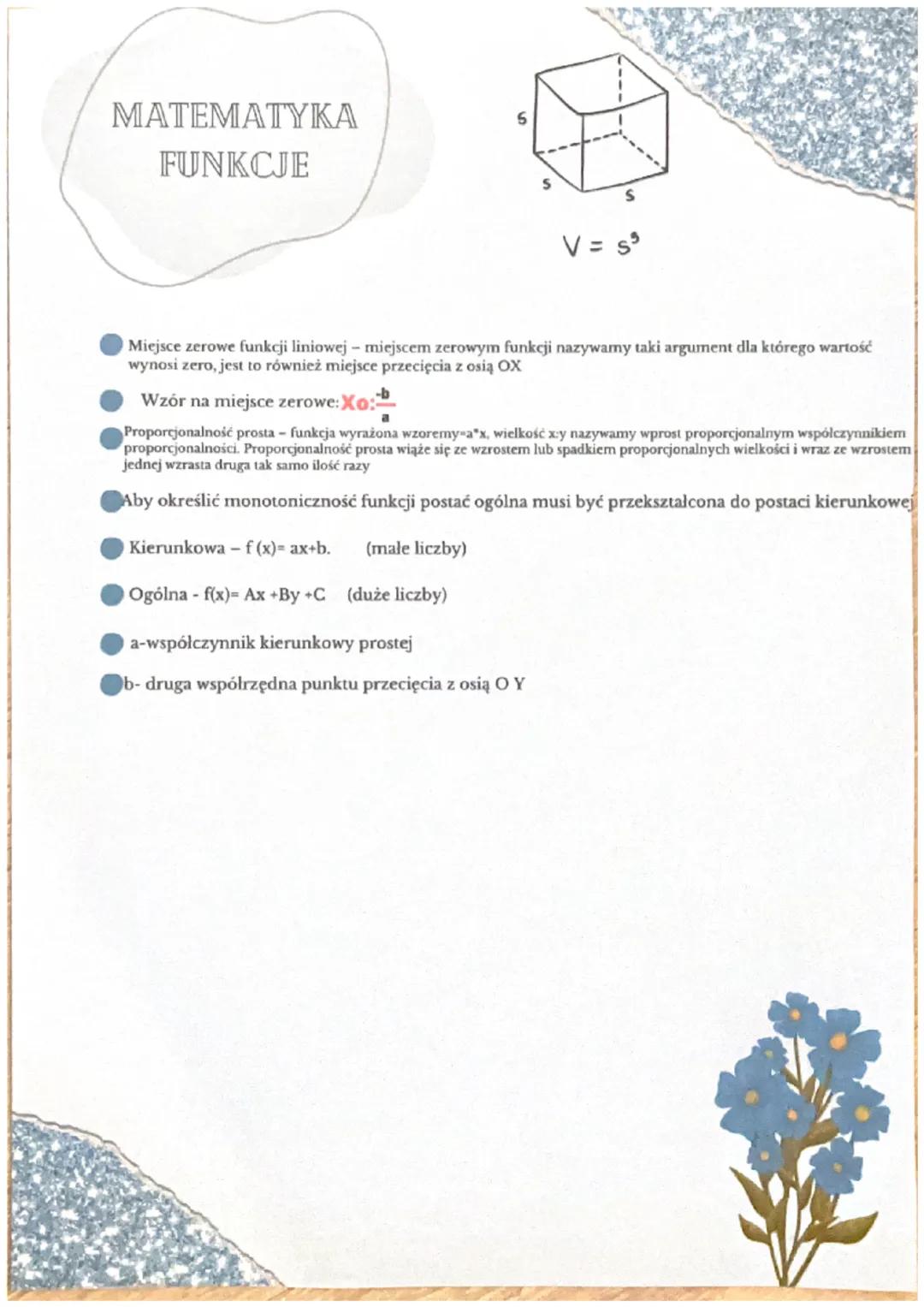 MATEMATYKA
FUNKCJE
Przyporządkowanie - funkcja ze zbioru X w zbiór Y, każdy każdemu elementowi xe X odpowiada dokladnie
jeden element
Argume