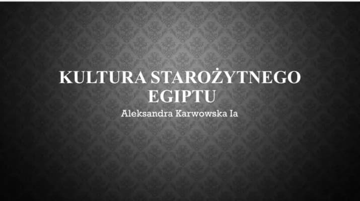 Know Kultura starożytnego Egiptu  thumbnail