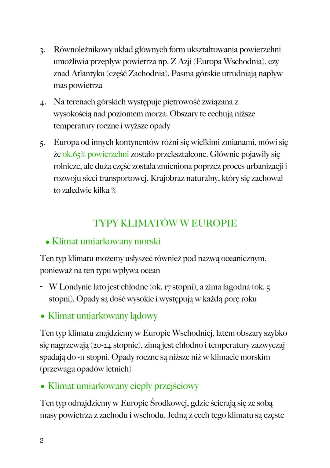 Zróżnicowanie klimatyczne w Europie
Ale co to jest klimat?
Klimat to wieloletnie obserwacje, na temat zmian, przebiegu stanów
pogodowych dla