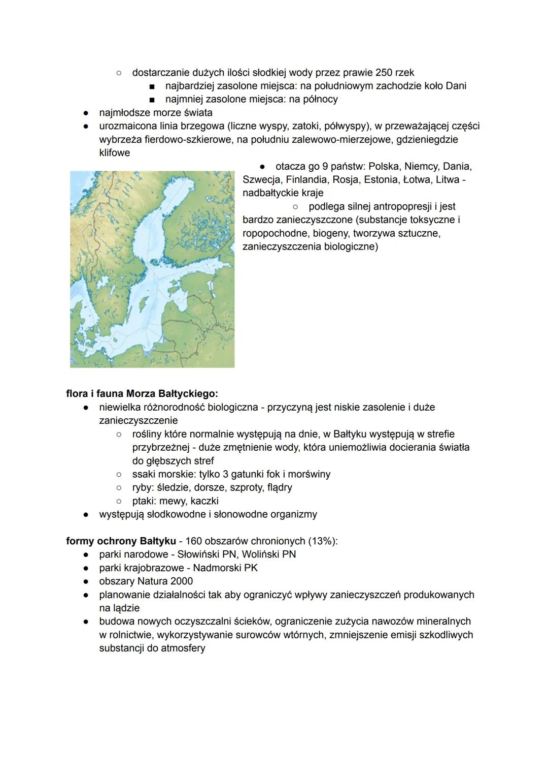 1. ZRÓŻNICOWANIE ŚRODOWISKA PRZYRODNICZEGO
POLSKI
powierzchnia Polski:
Dania
administracyjna: 312 722 km²
całkowita: 322 719 km²
Szwecja
Nie