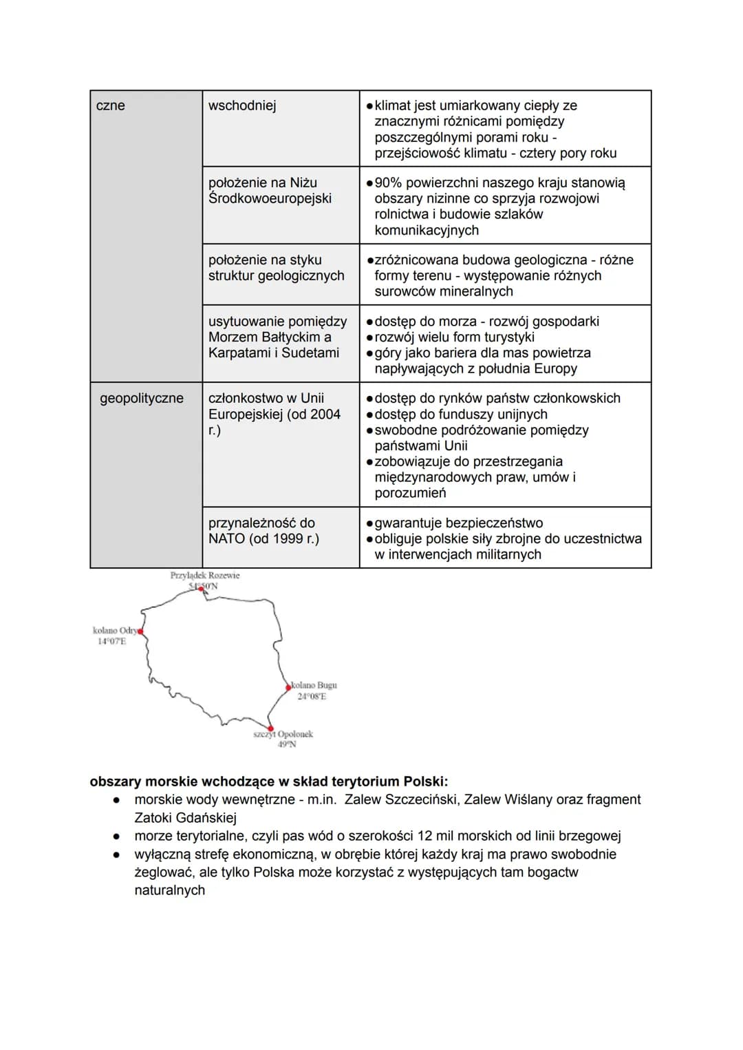 1. ZRÓŻNICOWANIE ŚRODOWISKA PRZYRODNICZEGO
POLSKI
powierzchnia Polski:
Dania
administracyjna: 312 722 km²
całkowita: 322 719 km²
Szwecja
Nie