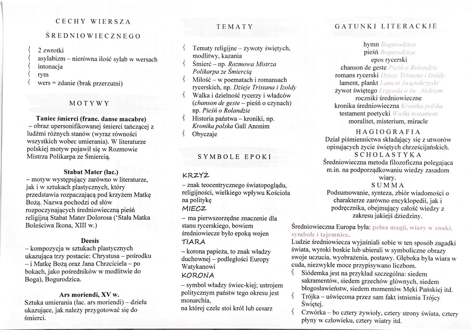 POCZĄTEK EPOKI
Często wskazuje się datę 476 - upadek Rzymu,
który zapoczątkowuje epokę wieków średnich, a
kończy starożytność.
SCHYŁEK EPOKI