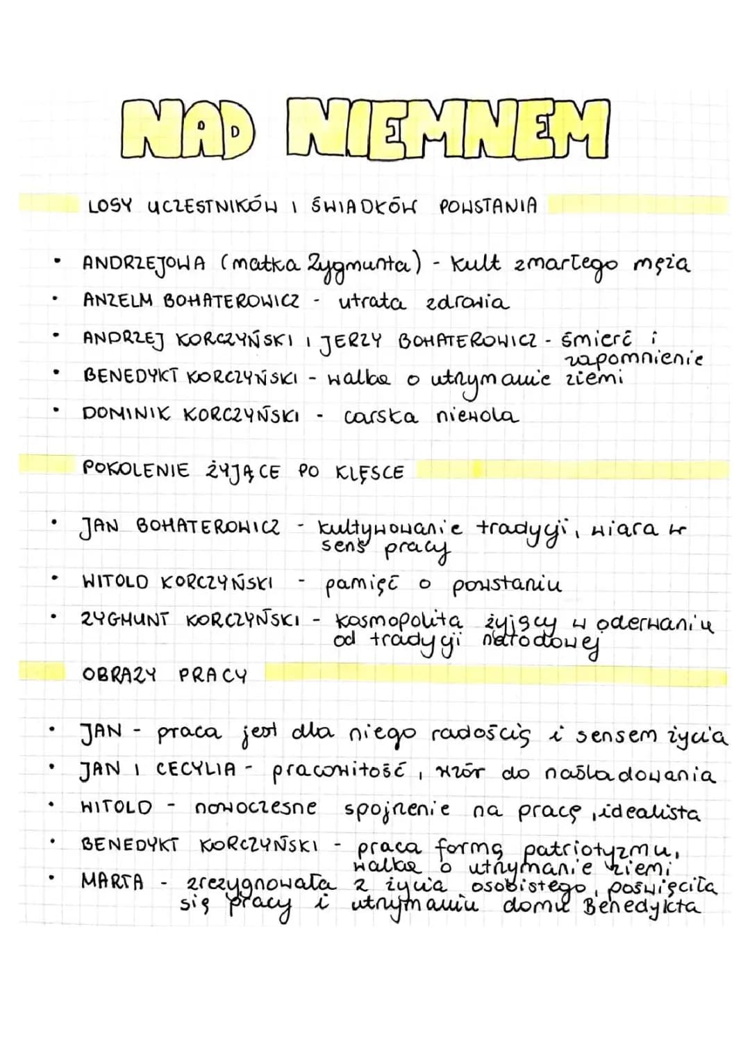 Nad Niemnem - Streszczenie, Bohaterowie i Powstanie Styczniowe