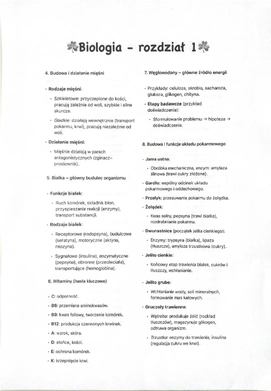 Biologia - rozdział 1*
1. Budowa i funkcje skóry
⚫ Warstwy skóry:
⚫ Naskórek - zbudowany z tkanki
nabłonkowej, bez naczyń krwionośnych i
ner