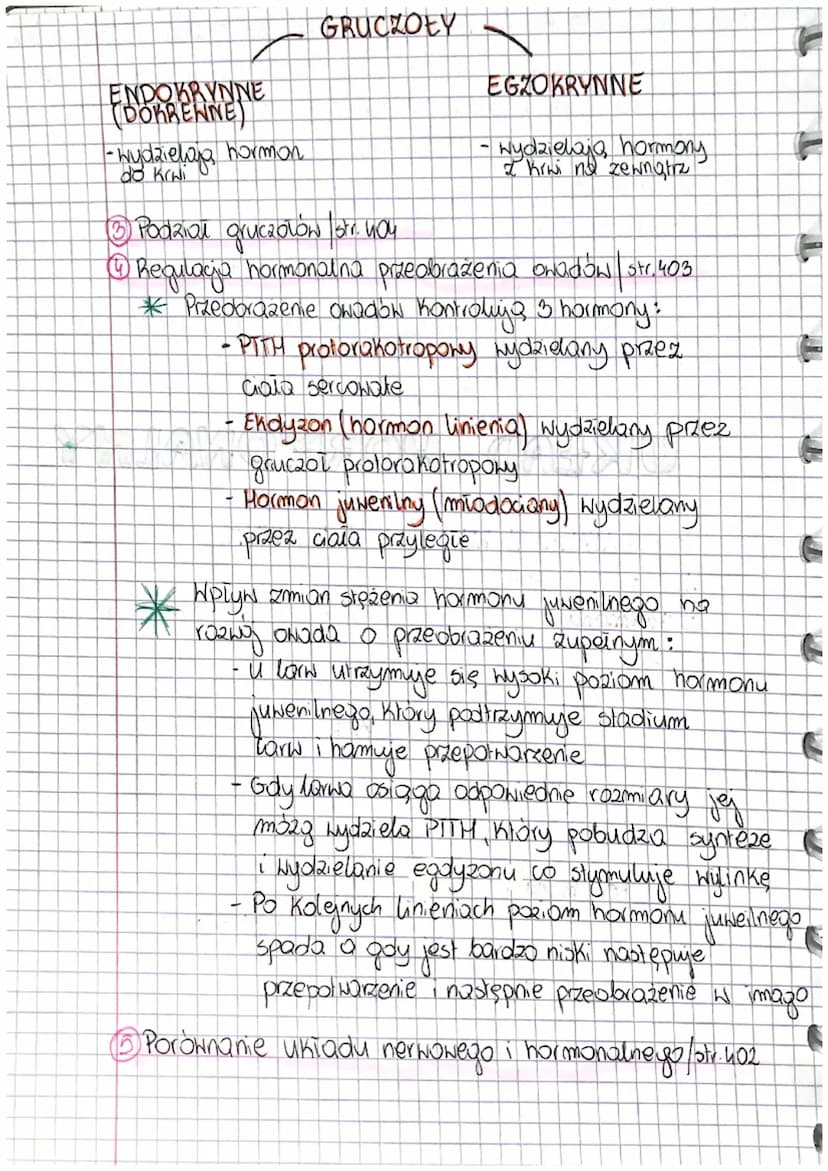 UKŁAD HORMONALNY
Temat: UKŁAD HORMONALNY U ZWIERZĄT.
1 Główne funkcje str. you
2 Hormony to substancje chemicane, które modyfikują na
czynno
