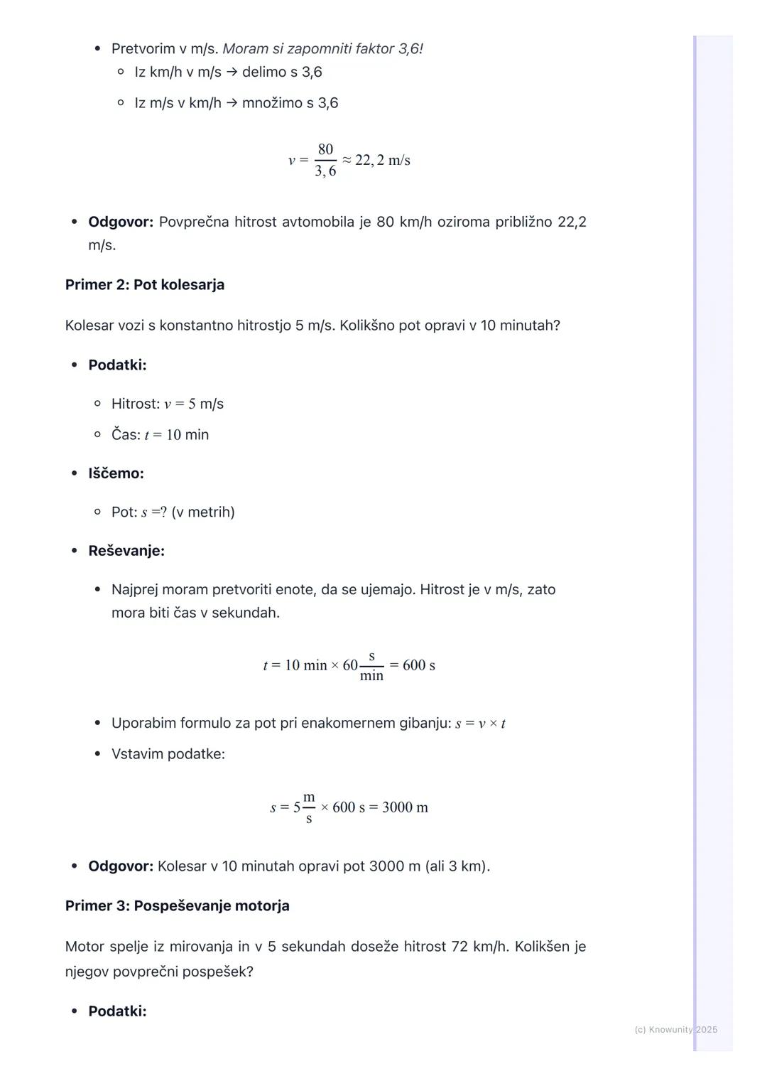 # Gibanje

## Kaj je gibanje?

Gibanje je ena najbolj osnovnih stvari v naravi. Vse okoli nas se giblje, od
planetov do najmanjših delcev. G