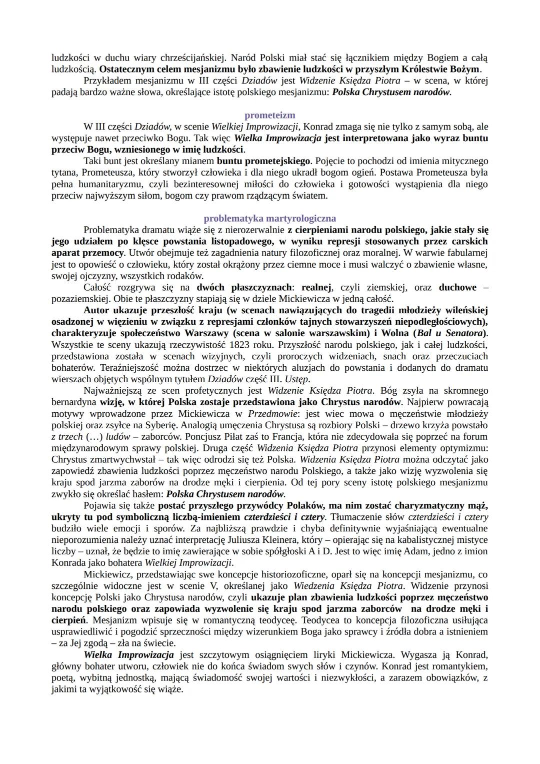 --- OCR Start ---
Dziady część III
⚫ rodzaj literacki: dramat
gatunek literacki: dramat romantyczny
okoliczności powstania utworu
Adam Micki