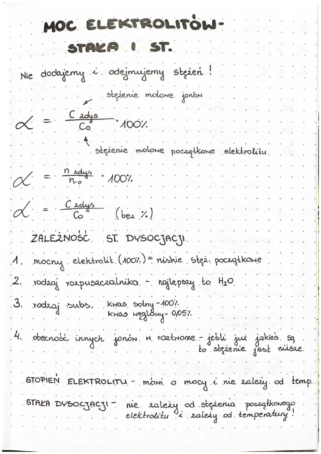 Znaczenie elektrolitów w chemii