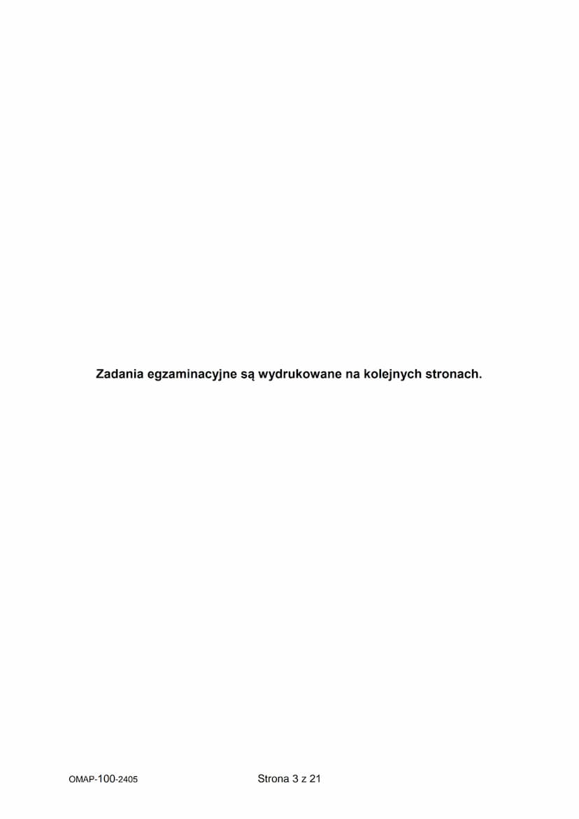 CENTRALNA
KOMISJA
EGZAMINACYJNA
WYPEŁNIA UCZEŃ
KOD UCZNIA
PESEL
Arkusz zawiera informacje
prawnie chronione do momentu
rozpoczęcia egzaminu.