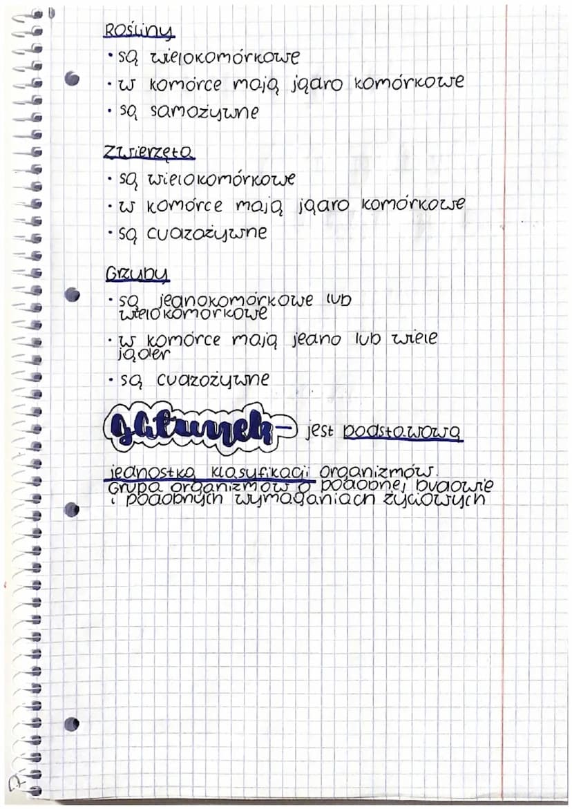biologia
klasyfikacja
organizerow
Systemotuko jest dziedzing biologi,
ktorej Orownym zadaniem jest poaziat
organizmow no mniejsze grupy czyn