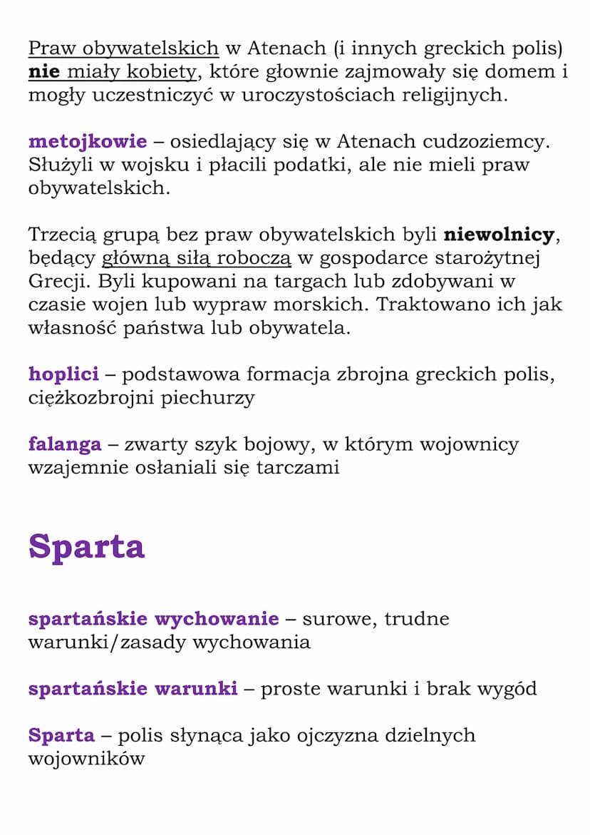 W demokratycznych Atenach
demokracja(w starożytnej Grecji) – ustrój, w którym
wszyscy obywatele brali udział w sprawowaniu rządów.
W niektór