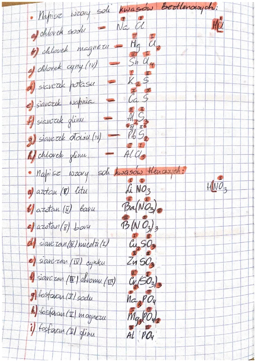 T: Go to są sole? Wzory i nazzy soli.
• Wrov ogólny soli
W
MRm
J
at metalu
• Naziwnictwo
weo kwasa vesda kwa sena
Hel
-ce
HE
HBV
HI
H₂S
2
wr