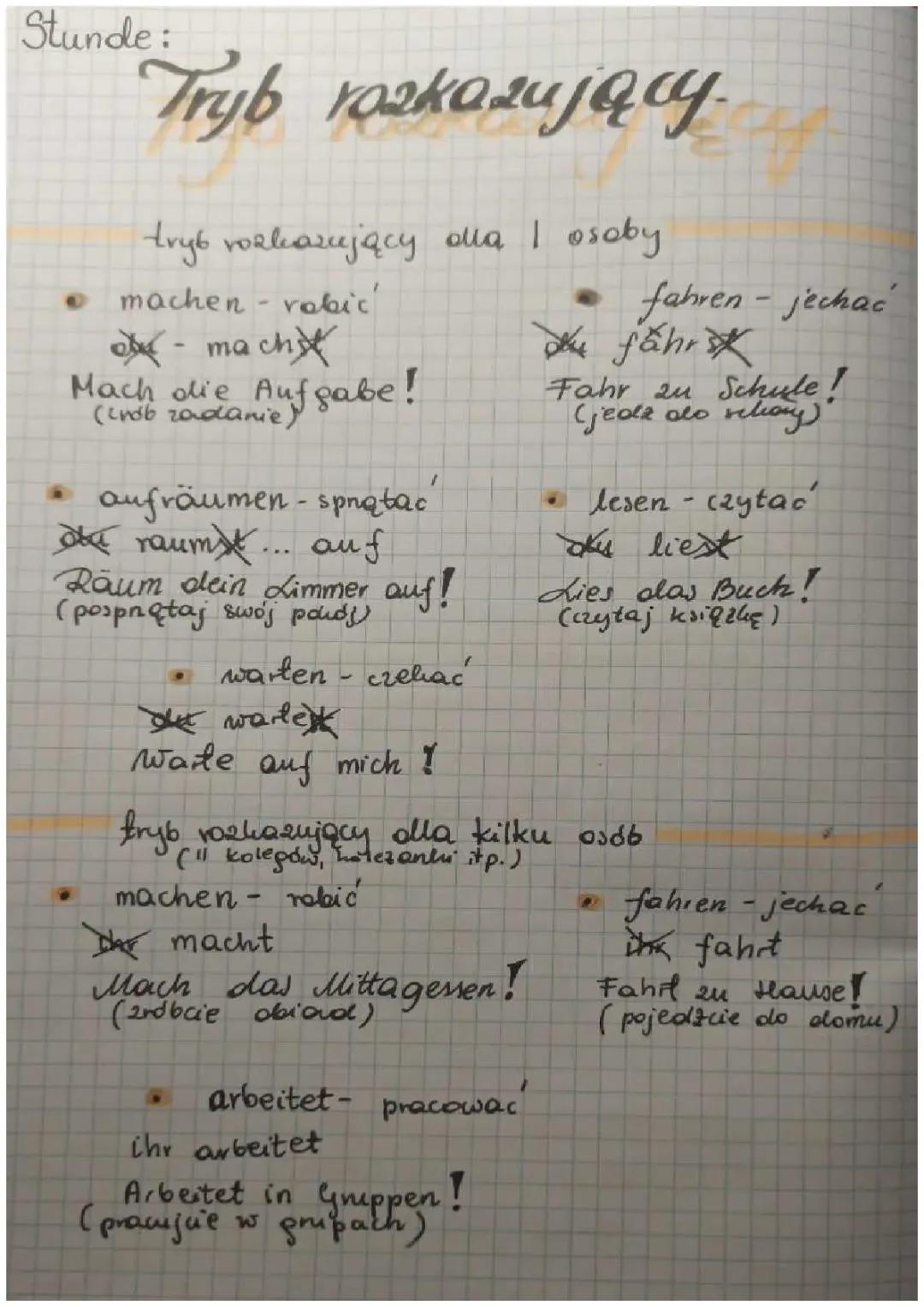 Tryb rozkazujący w języku niemieckim - poradnik