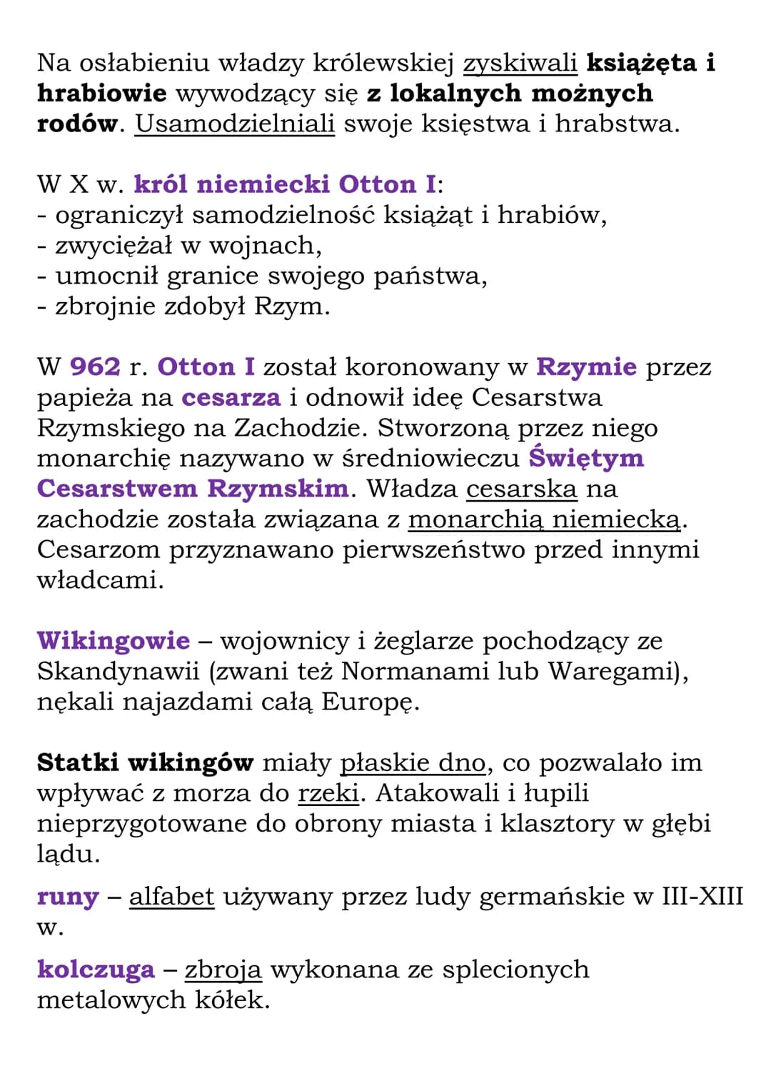 Nowe Królestwa na
zachodzie Europy
W 843 r. wnukowie Karola Wielkiego podzielili państwo
Franków na trzy części.
Z części zachodniej wykszta