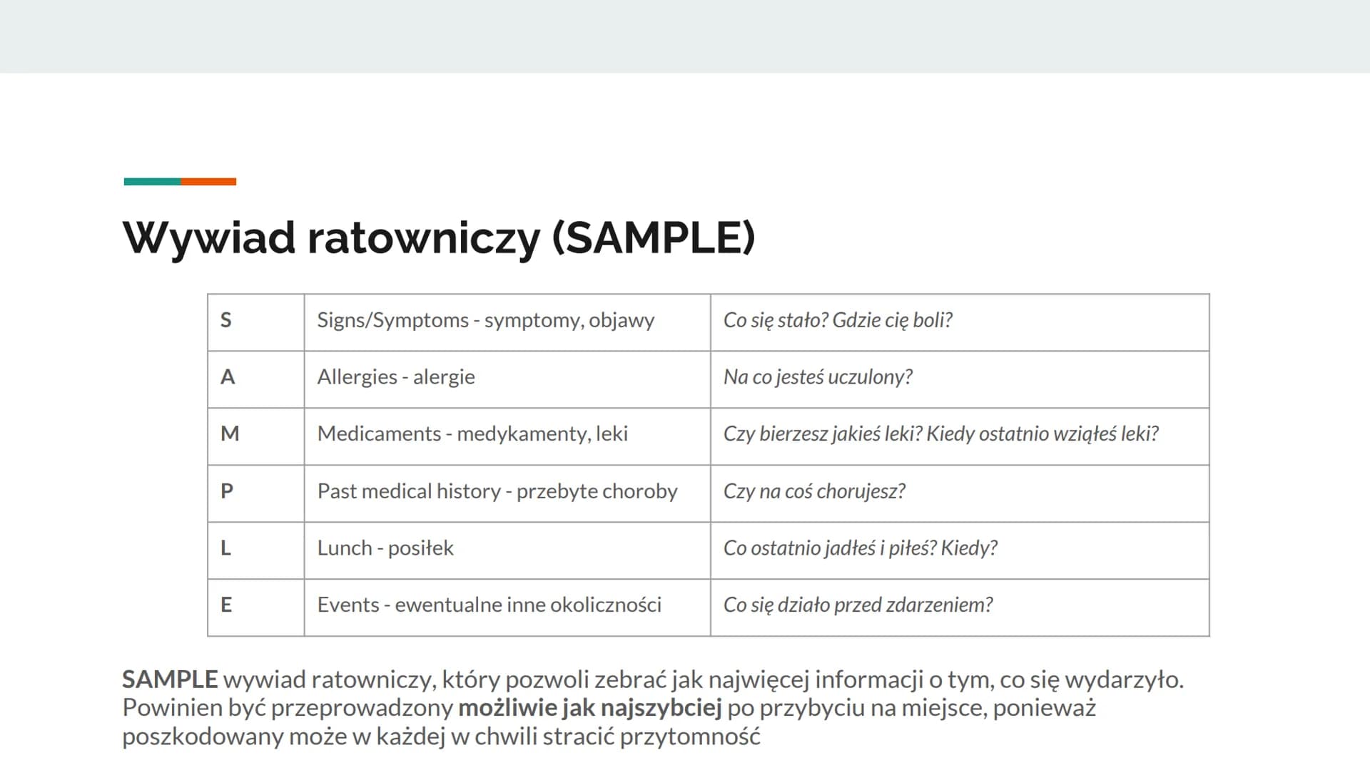 Podstawy pierwszej pomocy
Amelia Kowalewska I AK Podstawowe wiadomości z zakresu pierwszej pomocy
Pierwsza pomoc zespół czynności podejmowan