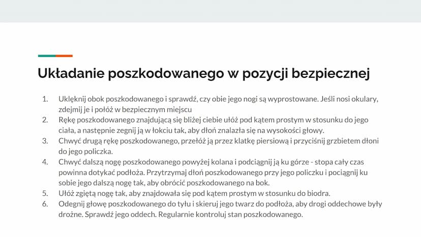 Podstawy pierwszej pomocy
Amelia Kowalewska I AK Podstawowe wiadomości z zakresu pierwszej pomocy
Pierwsza pomoc zespół czynności podejmowan