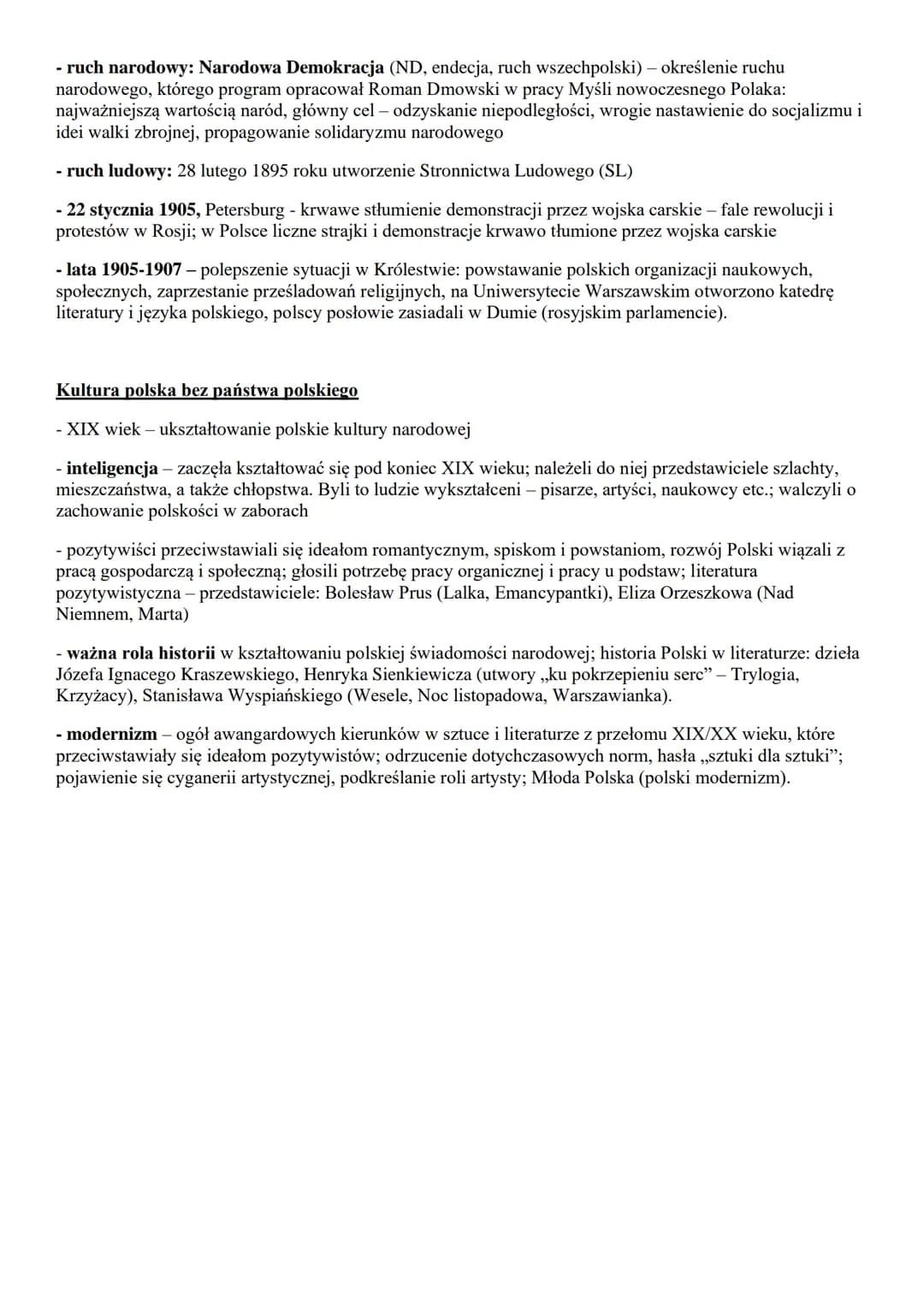 Powstanie styczniowe
- odwilż posewastopolska - okres reform w Rosji przeprowadzonych przez cara Aleksandra II po
przegranej przez Rosjan wo