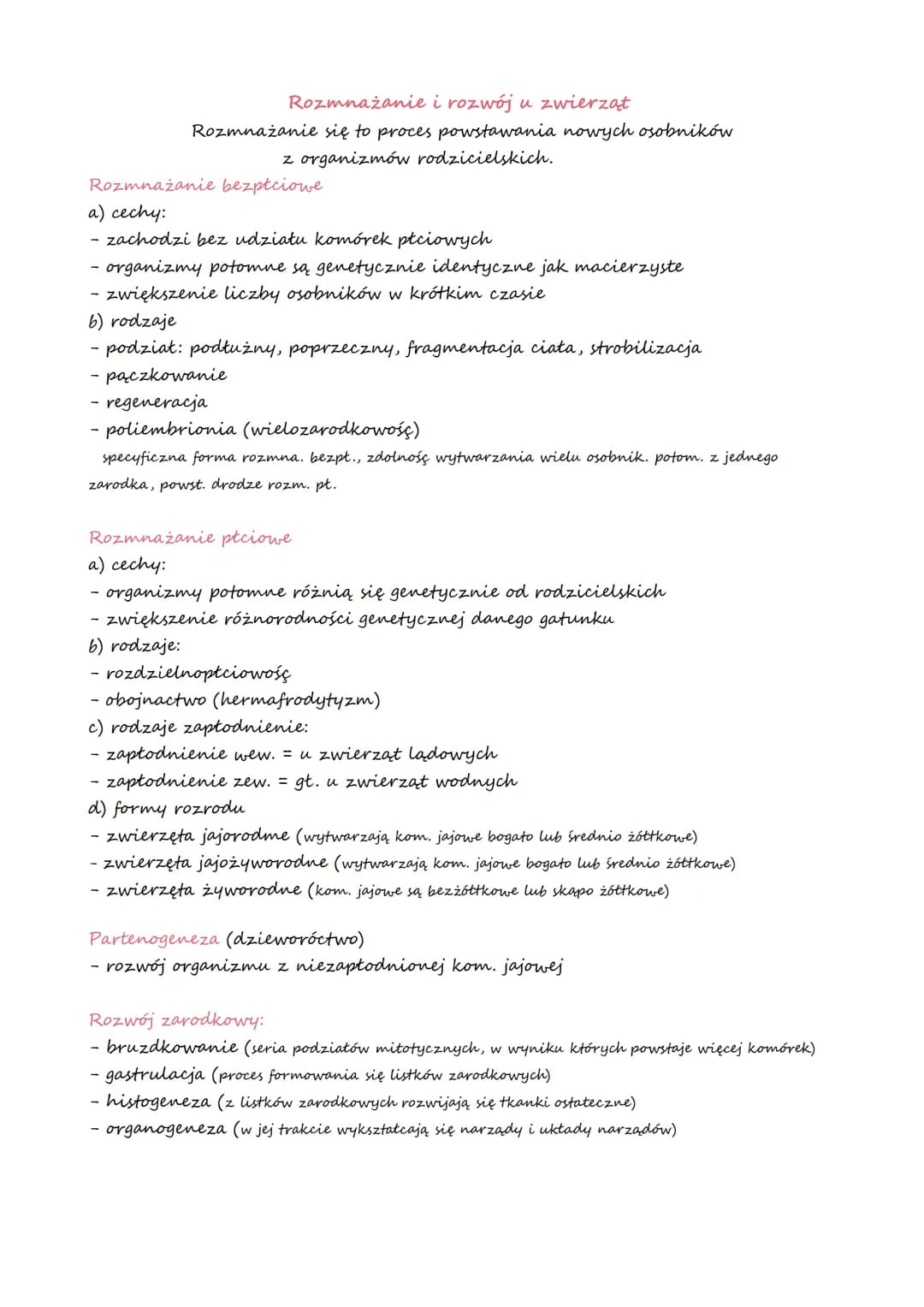 Rozmnażanie i rozwój u zwierząt
Rozmnażanie się to proces powstawania nowych osobników
z organizmów rodzicielskich.
Rozmnażanie bezpłciowe
a