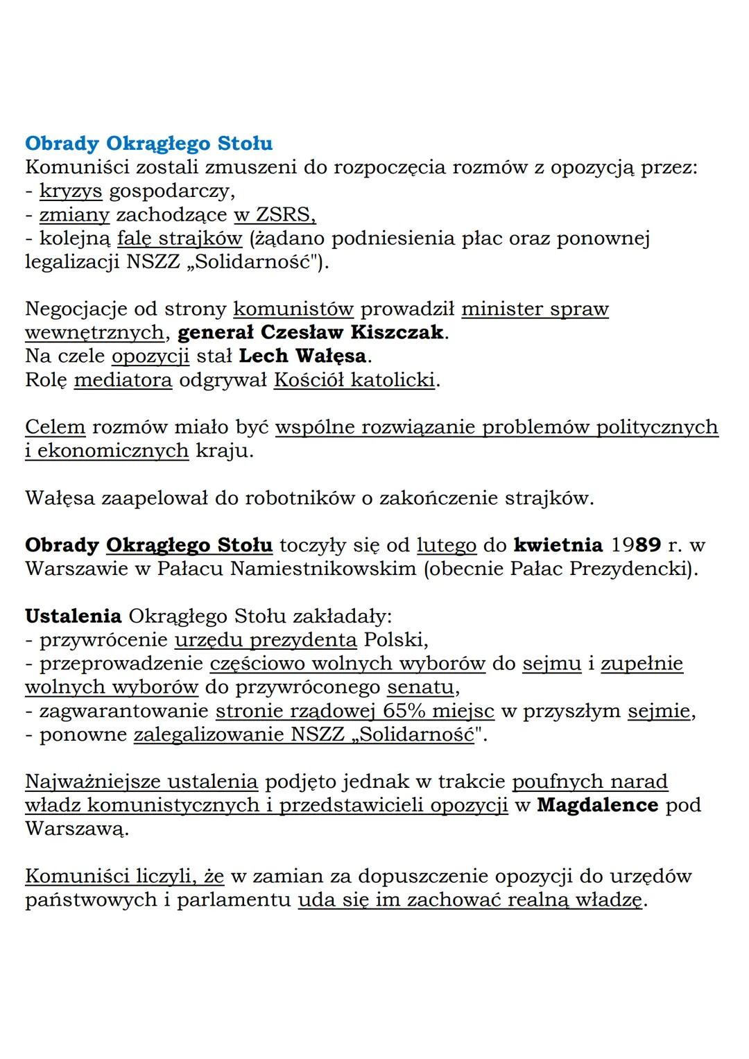 MZ_LEARNING_KNOW

Początek III Rzeczypospolitej
Klasa 8, „Wczoraj i dziś", Nowa Era

Daty do zapamiętania:
obrady Okrągłego Stołu (II-IV 198