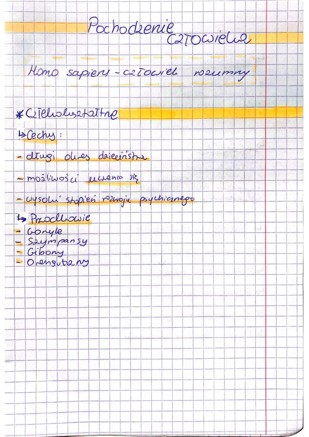 Pochodzenie
-
сатослеса
człowiek wozumny
Homo sapiery - człowiek
*стеловцеюаt the
↳Cechy:
-długi oires dalecin'stra
możliwości leczenia się

