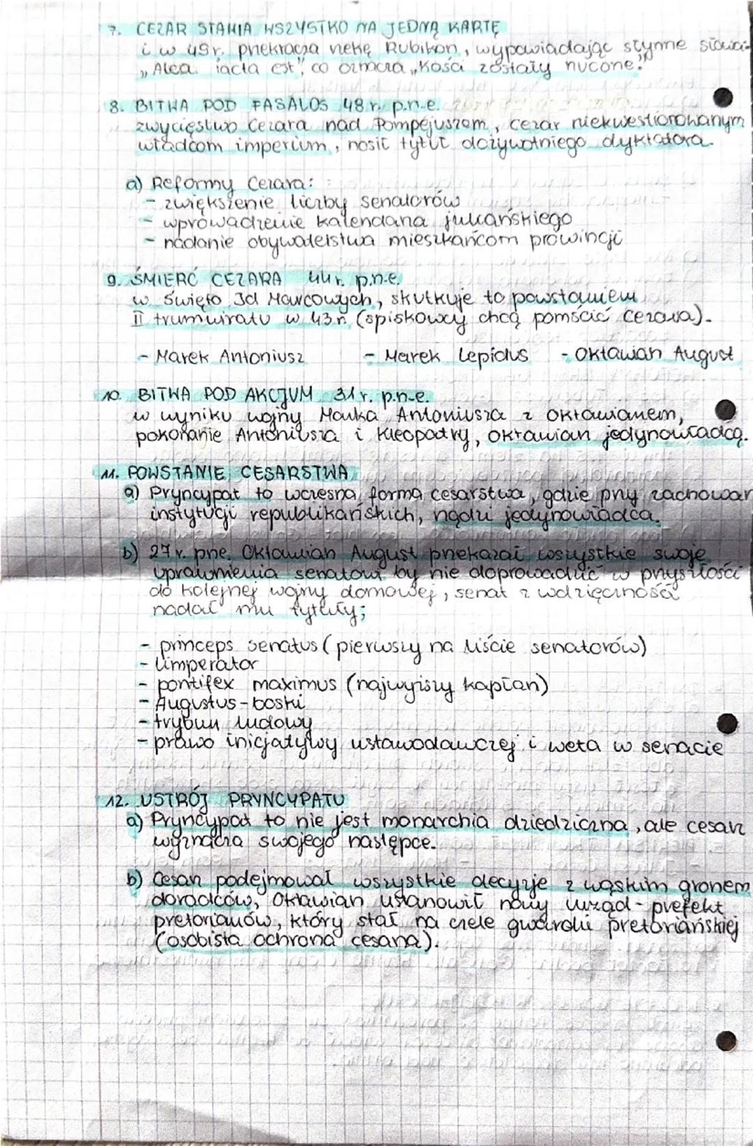 początkacesarstwa rzymskiego
1. PRZYCZYNY KRYZYSU REPUBLIKI RZYMSKIEJ
temat 3
a) Ogromne rozmiary państwa, którego ustrój republikański był
