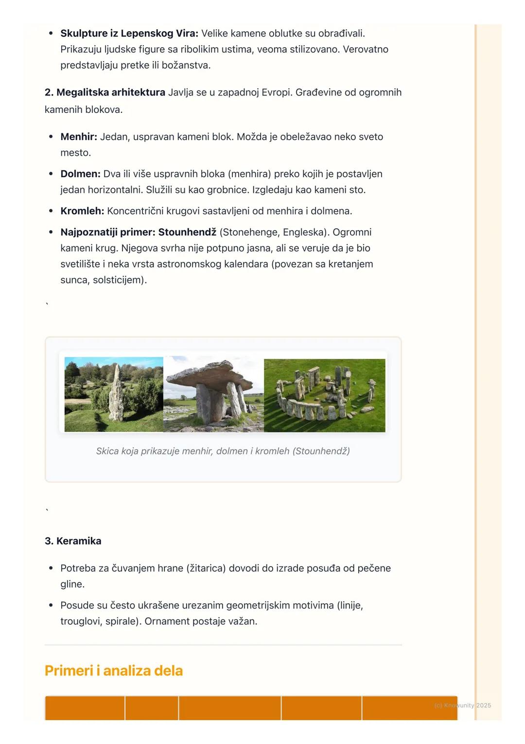 # Praistorijska umetnost

## Uvod i osnovne odlike

Praistorijska umetnost je najraniji oblik ljudskog stvaralaštva, iz perioda pre
pojave p