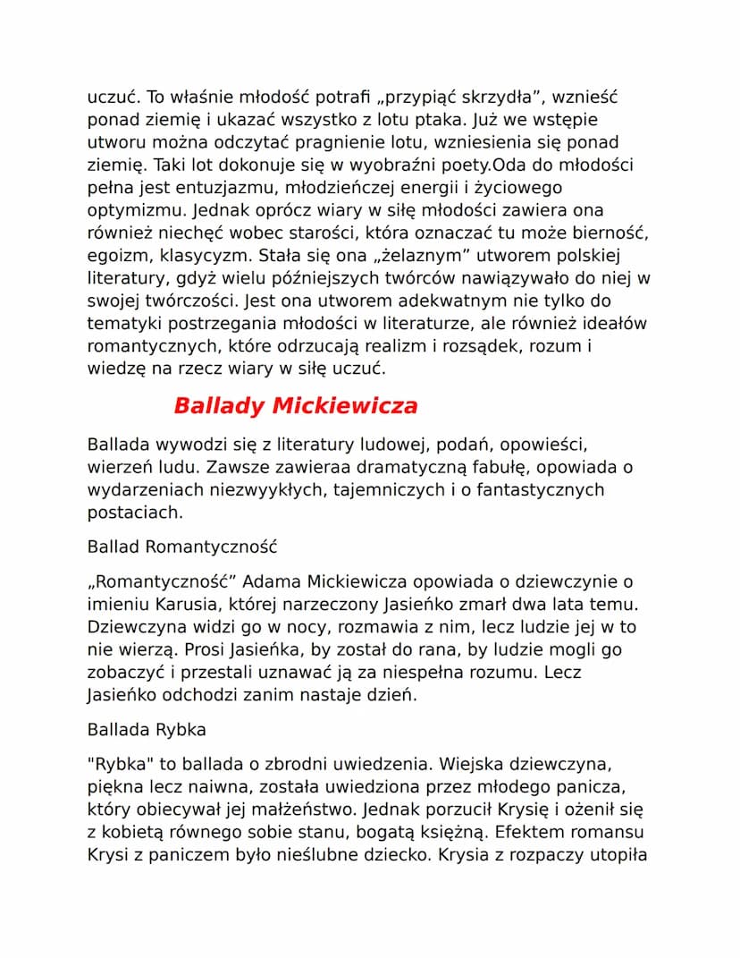 Romantyzm
Daty graniczne
• W Europie przyjmuje się, że romantyzm trwał od XVIII wieku
do 1848 roku, czyli wiosny ludów
●
W Polsce jako datę 