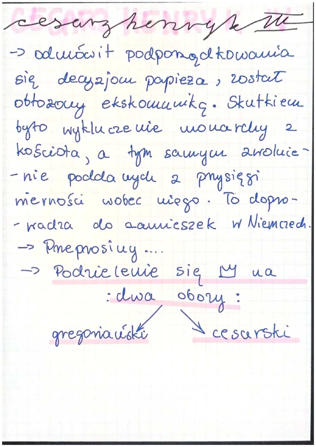 Temat: Międry cesarstrew, a papie-
- strem.
upadekauterytetu
papieża
->
poprawa xa czasów Frauków
→ Kościót boryka się 2 problemami:
с nepot