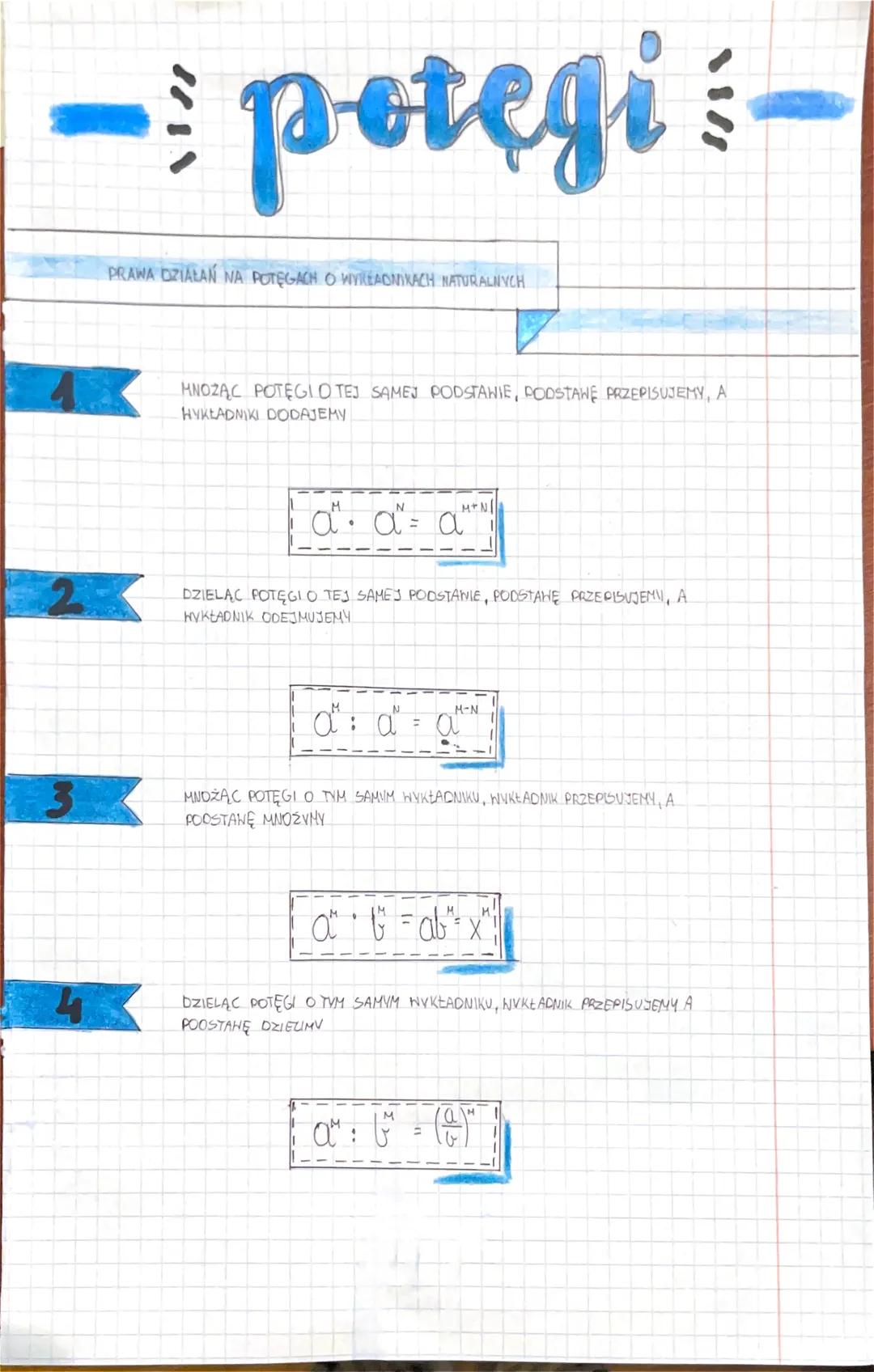 Potęgi Matematyczne - Wyjaśnienia i Przykłady
