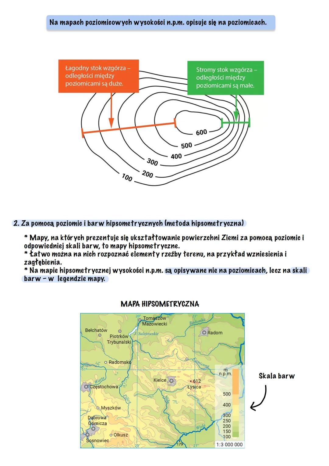 Rodlizaje map
@_notateczkii
Podsiat map se względu na skale
1. TOPOGRAFICZNE
* przedstawiają niewielki obszar,
zawierają wiele szczegółowych