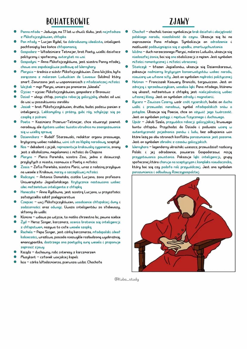 MŁODA POLSKA
wesele
Wesele to dramat synkretyczny, w akcie I autor nie wykracza poza komedie obyczajową, a w aktach II i III wykorzystuje dr