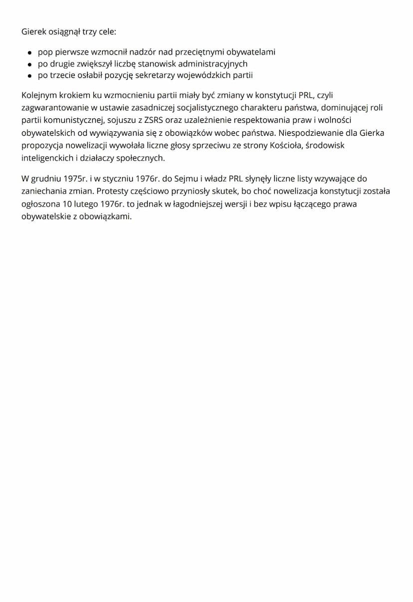 Polityka Gierka (1971-1976)
EDWARD GIEREK I SEKRETARZEM KC PZPR
W grudniu 1970r. na VII Plenum Komitetu Centralnego Polskiej Zjednoczonej Pa