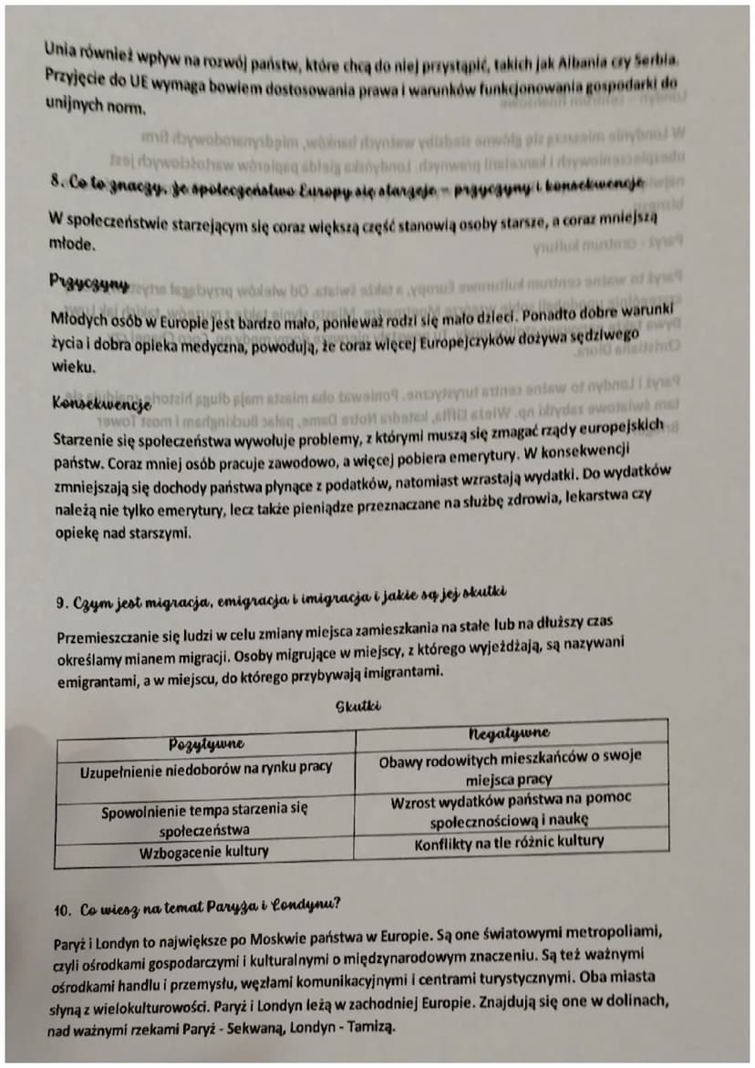 Dział 3
Środowisko przyrodnicze i ludność Europy
1. Położenie i granice Europy
2. Ukształtowanie powierzchni Europy
3. Wulkany i trzęsienia 