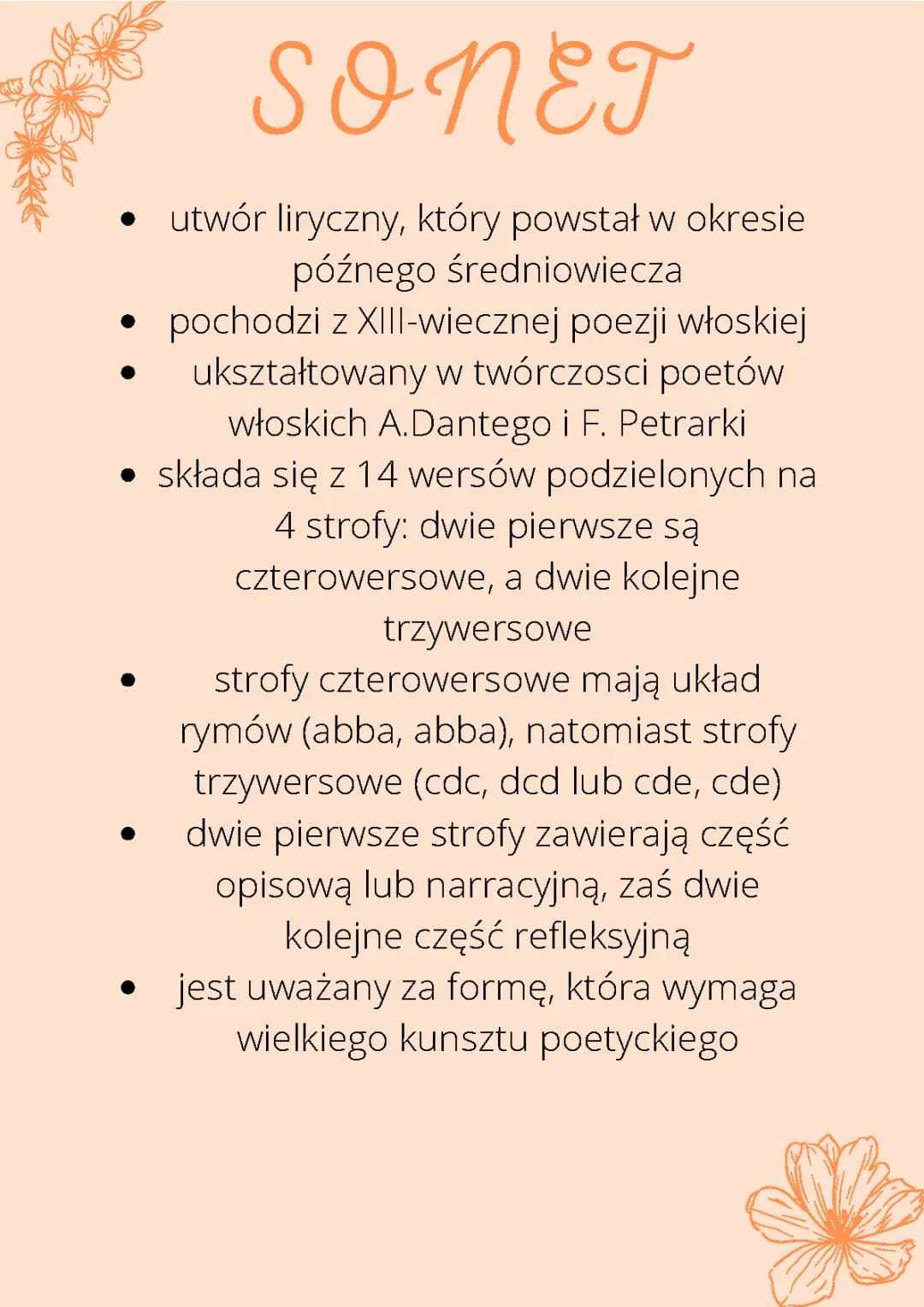 Co to jest sonet? Przykład sonetu w literaturze, budowa i cechy