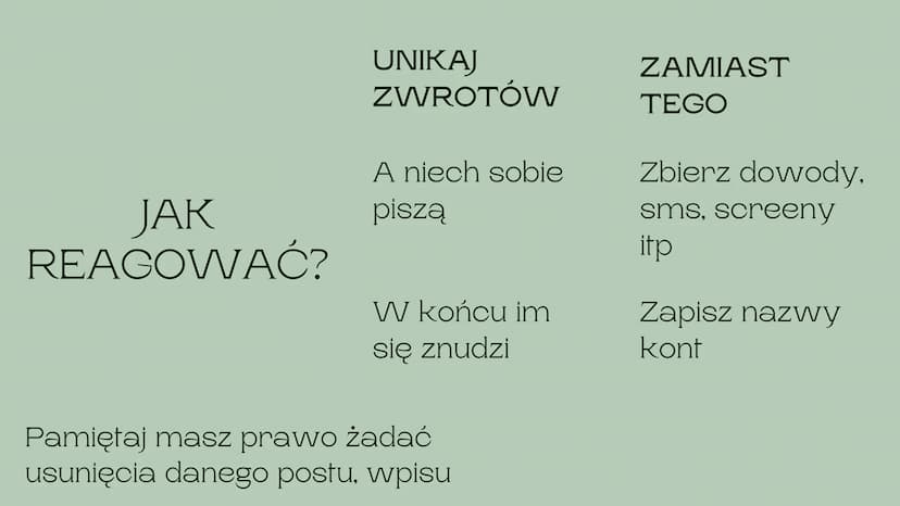 CYBERPRZEMOC
@wiktoria.0403
CZYLI CO WARTO WIEDZIEĆ co to jest
cyberprzemoc?
Krótko mówiąc przemoc z użyciem
elektroniki, najczęściej telefo