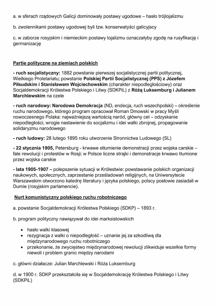 ZIEMIE POLSKIE PO WIOŚNIE LUDÓW
Powstanie styczniowe
- odwilż posewastopolska - okres reform w Rosji przeprowadzonych przez cara
Aleksandra 