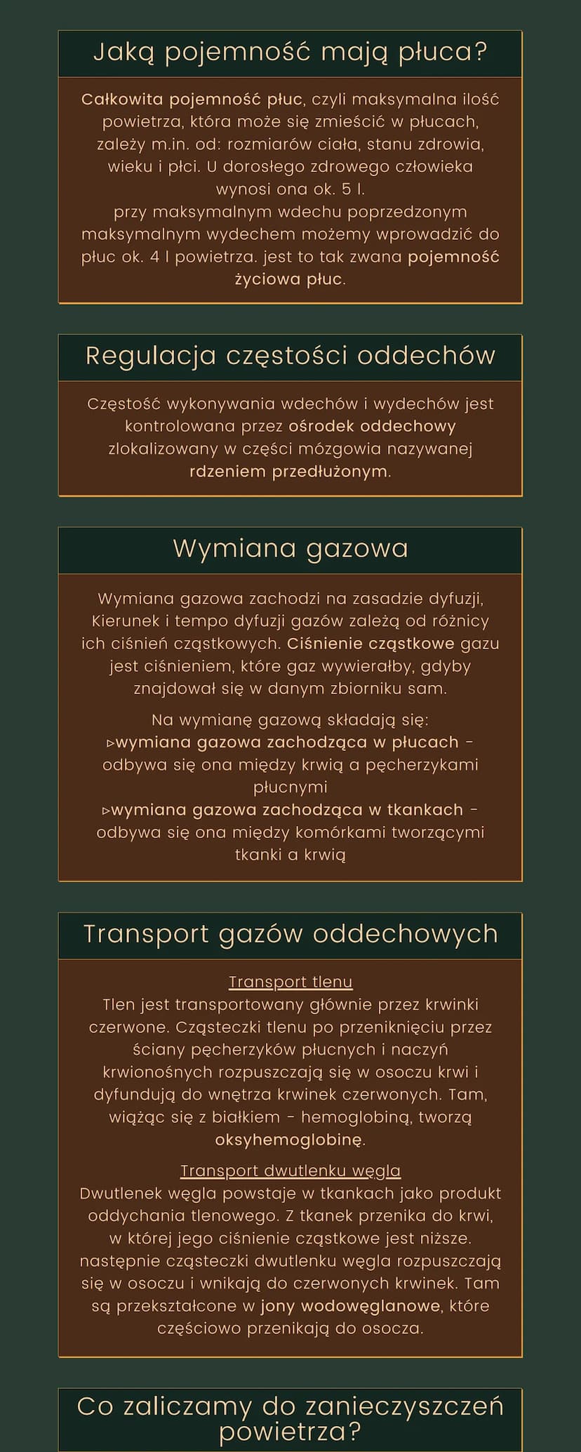 
<h2 id="funkcjeukaduoddechowego">Funkcje układu oddechowego</h2>
<p>Podstawowym zadaniem układu oddechowego jest zapewnienie wymiany gazowe