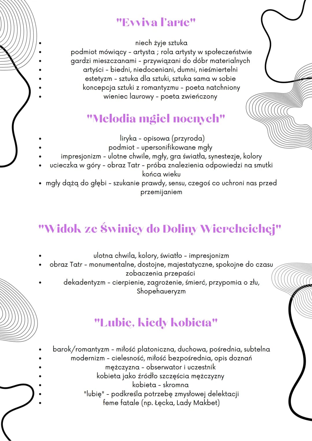 MŁODA POLSKA
1891 - wydanie
zbioru poezji K.
Przerwy-Tetmajera
●
1890-1918 (1914)
Swiatopoglad:
koniec 1 wojny
światowej
Młoda Polska(A.Górs