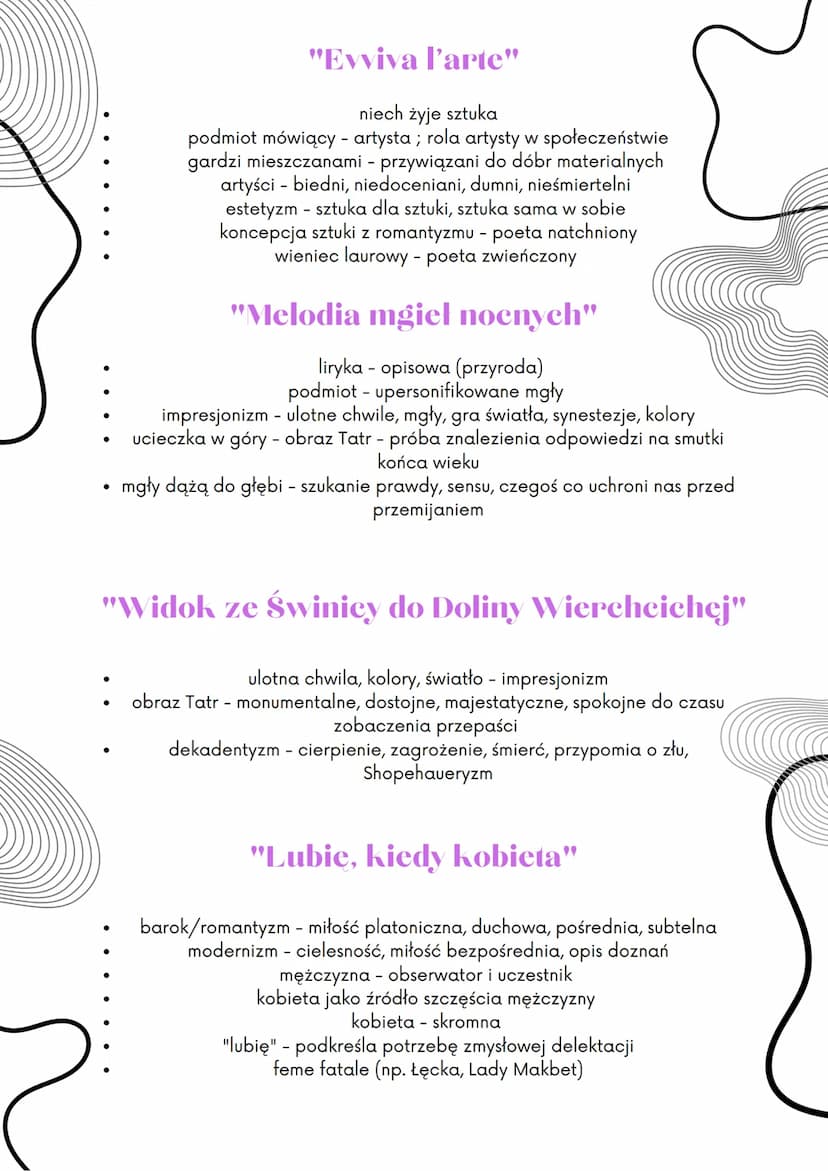 MŁODA POLSKA
1891 - wydanie
zbioru poezji K.
Przerwy-Tetmajera
●
1890-1918 (1914)
Swiatopoglad:
koniec 1 wojny
światowej
Młoda Polska(A.Górs