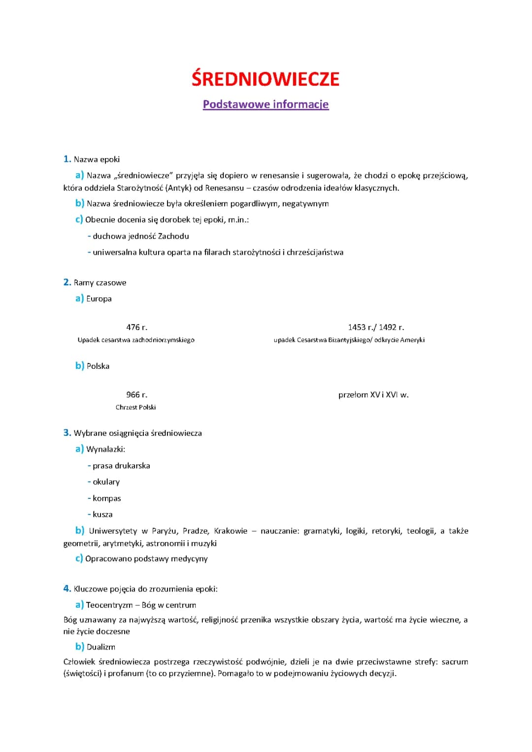 Zabawa w średniowiecze: Filozofia, Sztuka i Wzorce Osobowe
