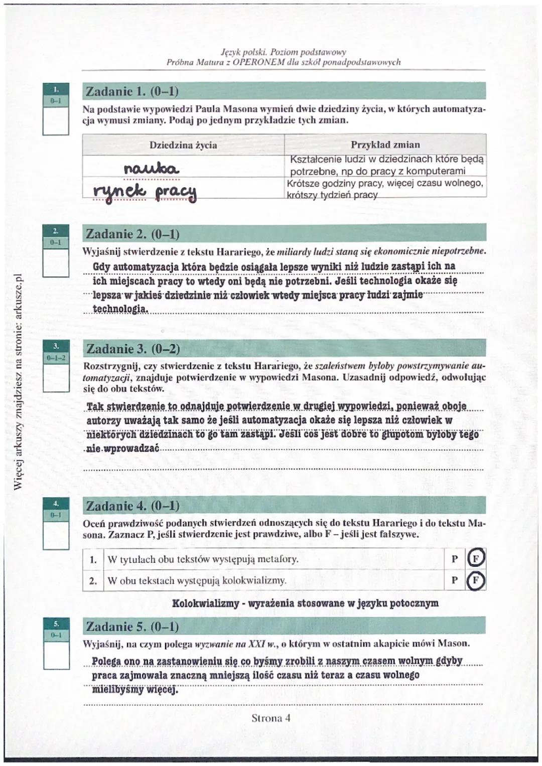 Więcej arkuszy znajdziesz na stronie: arkusze.pl
OPERON
Edukacja jest podróżą
WYPEŁNIA ZDAJĄCY
KOD
PESEL
Arkusz zawiera informacje prawnie c