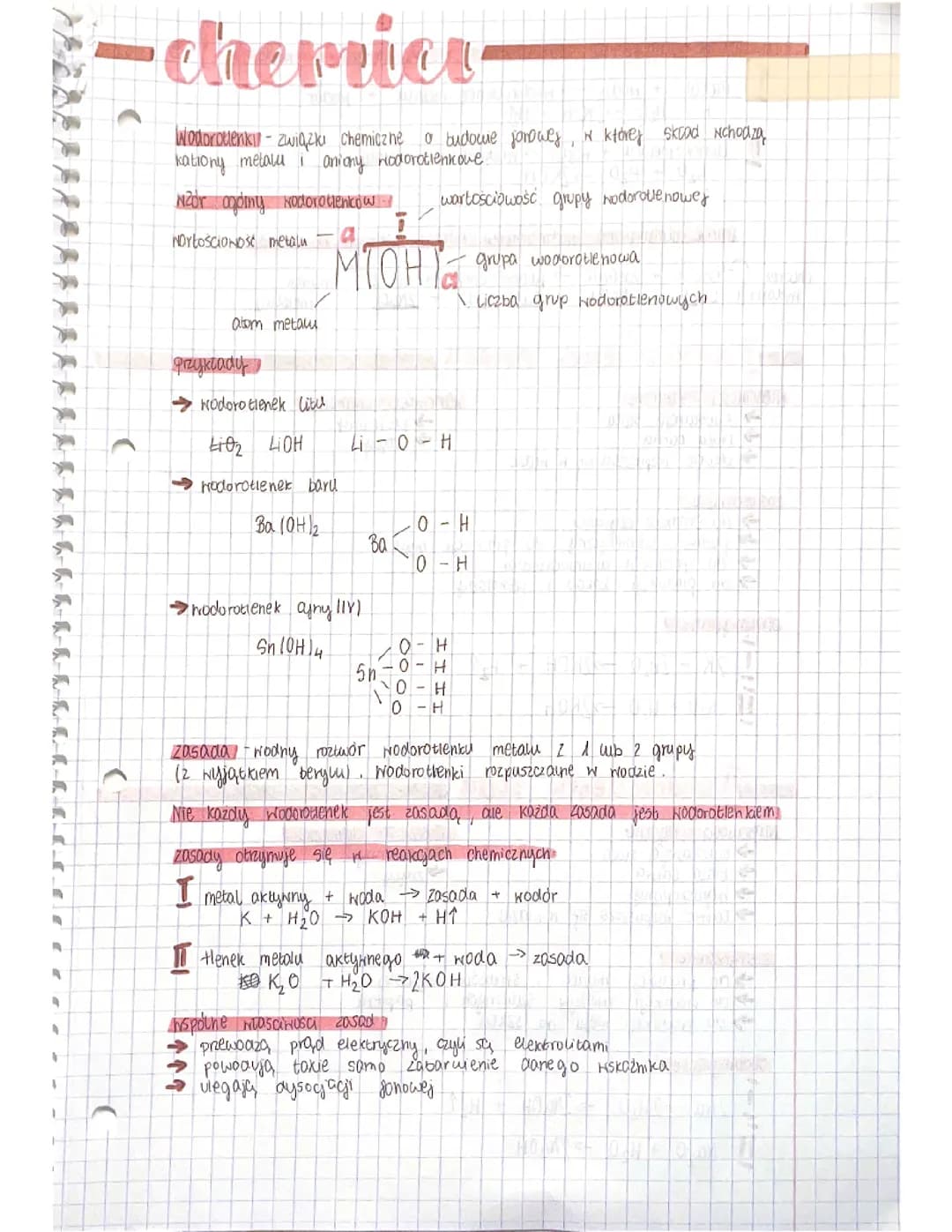 wodorotlenki klasa 8