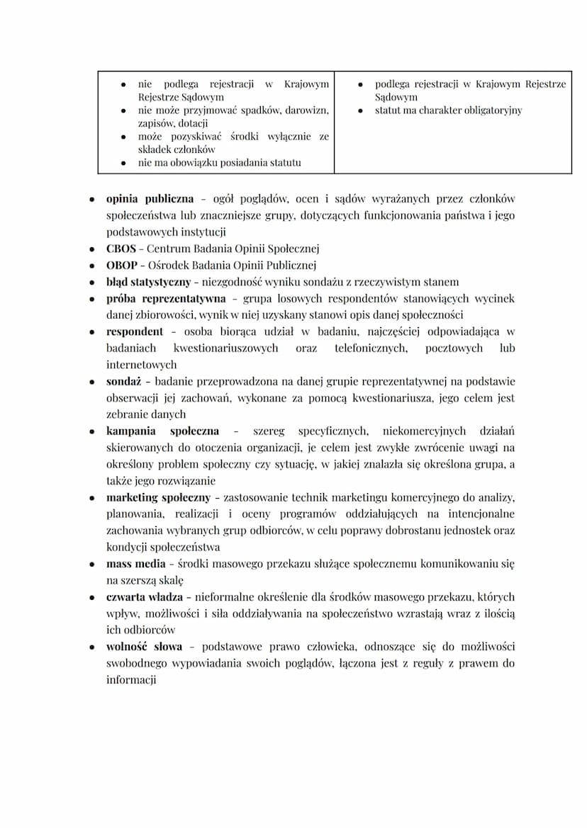 WOS zagadnienia maturalne
społeczeństwo
. zbiorowość - grupa ludzi, pomiędzy którymi wytworzyła się choćby przez krótki
czas trwała więź spo