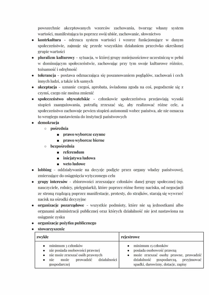 WOS zagadnienia maturalne
społeczeństwo
. zbiorowość - grupa ludzi, pomiędzy którymi wytworzyła się choćby przez krótki
czas trwała więź spo