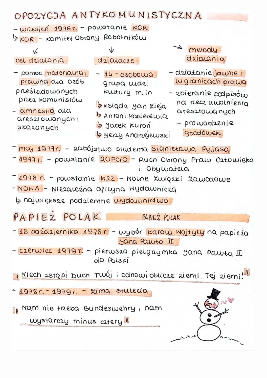 Początki
opozycji
demokratycznej w Polsce =
CZERWIEC 1976 r.
CZERNIEC 1976.
- kryzys gospodarczy i pogarszająca się sytuacja ekonomiczna
prz