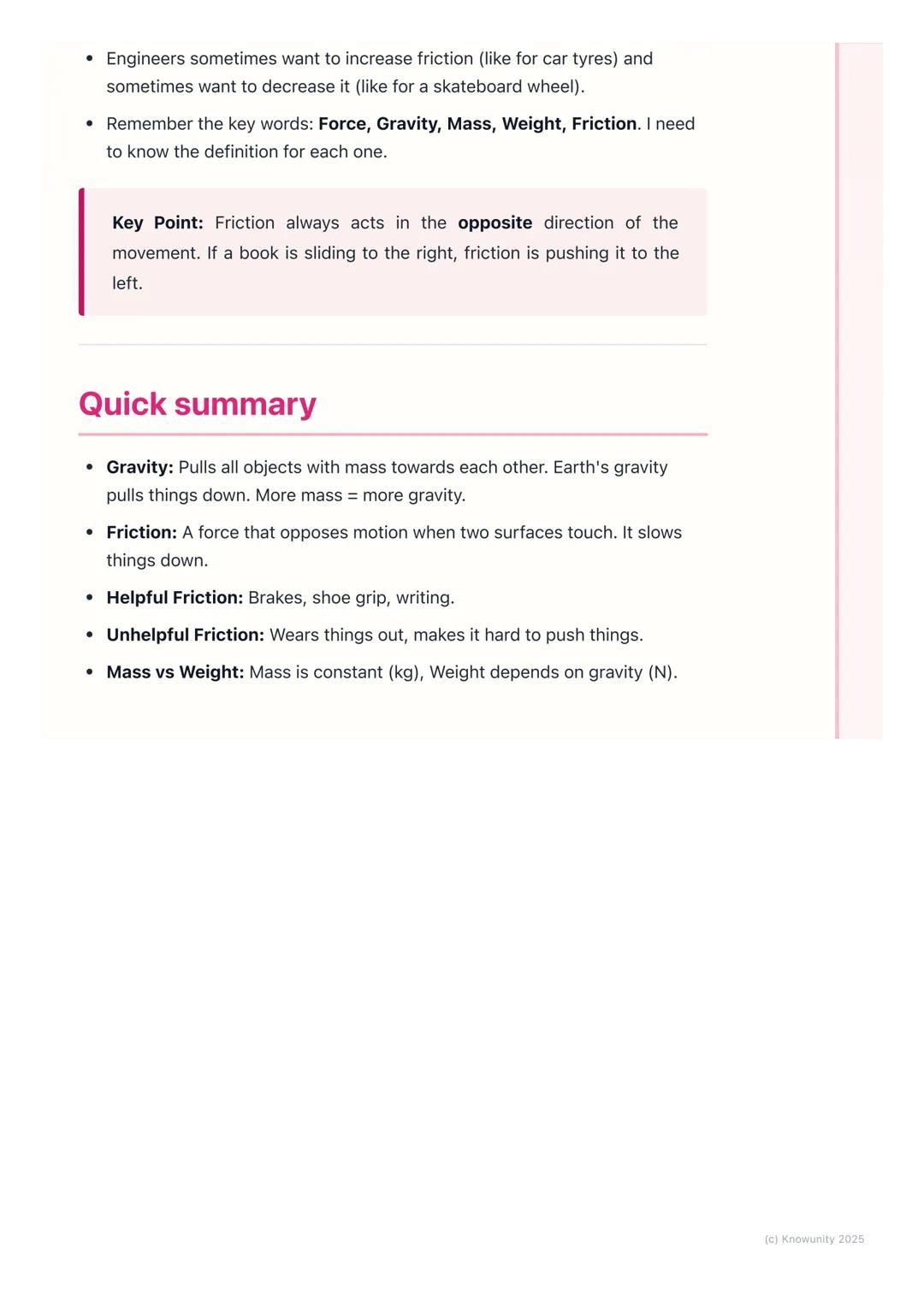 # Gravity and Friction

An introduction to forces

Gravity and friction are two really important forces that affect everything
around us. Th