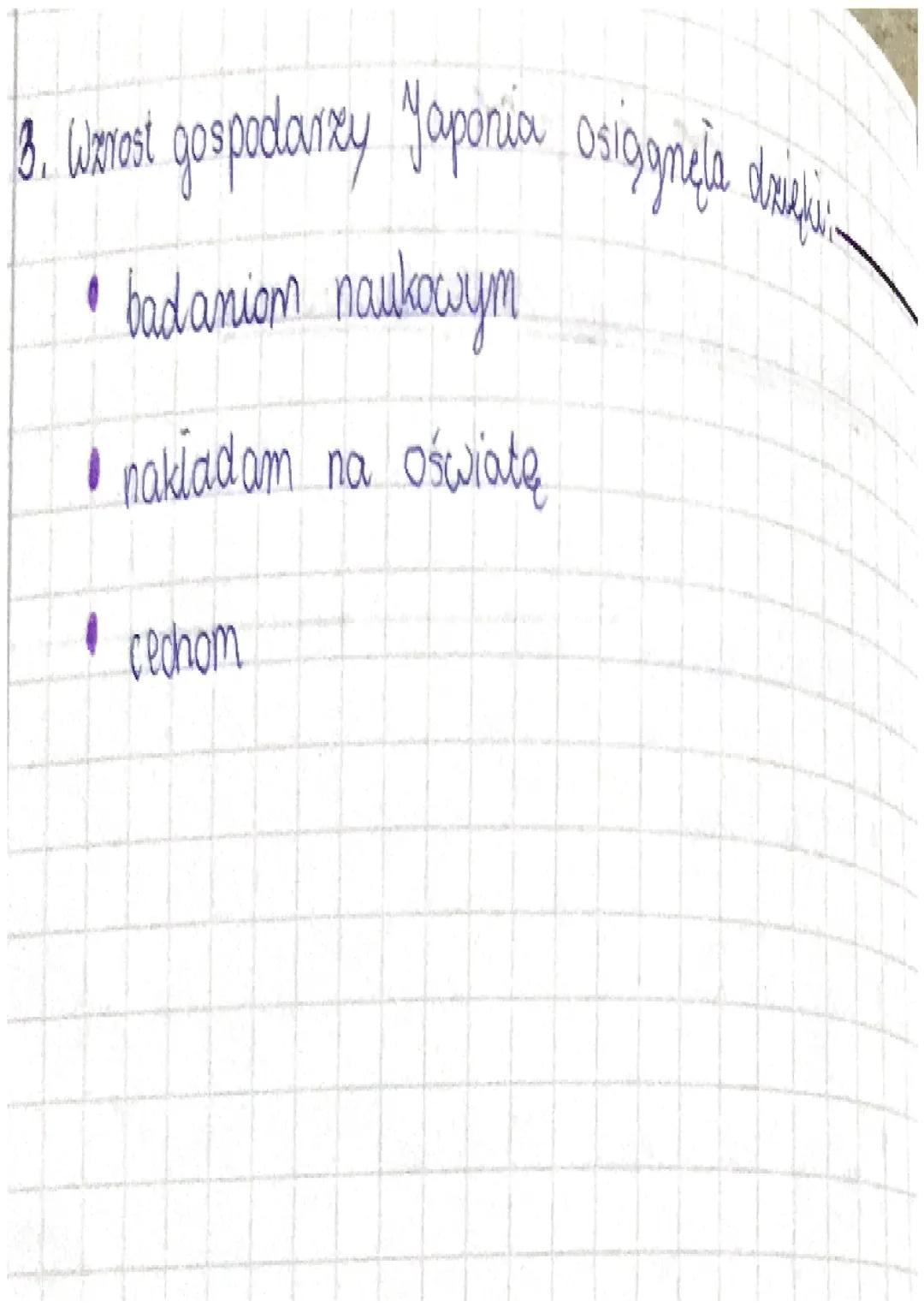 ~ LEKCJA ~

TEMAT: JAPONIA SYMBOL NOWOCZESNEY GOSPODARKI

1. Wiadomości ogólne:-

• Stolica Tokio

• Flaga str. 28

Gęstość zaludnienia 335 