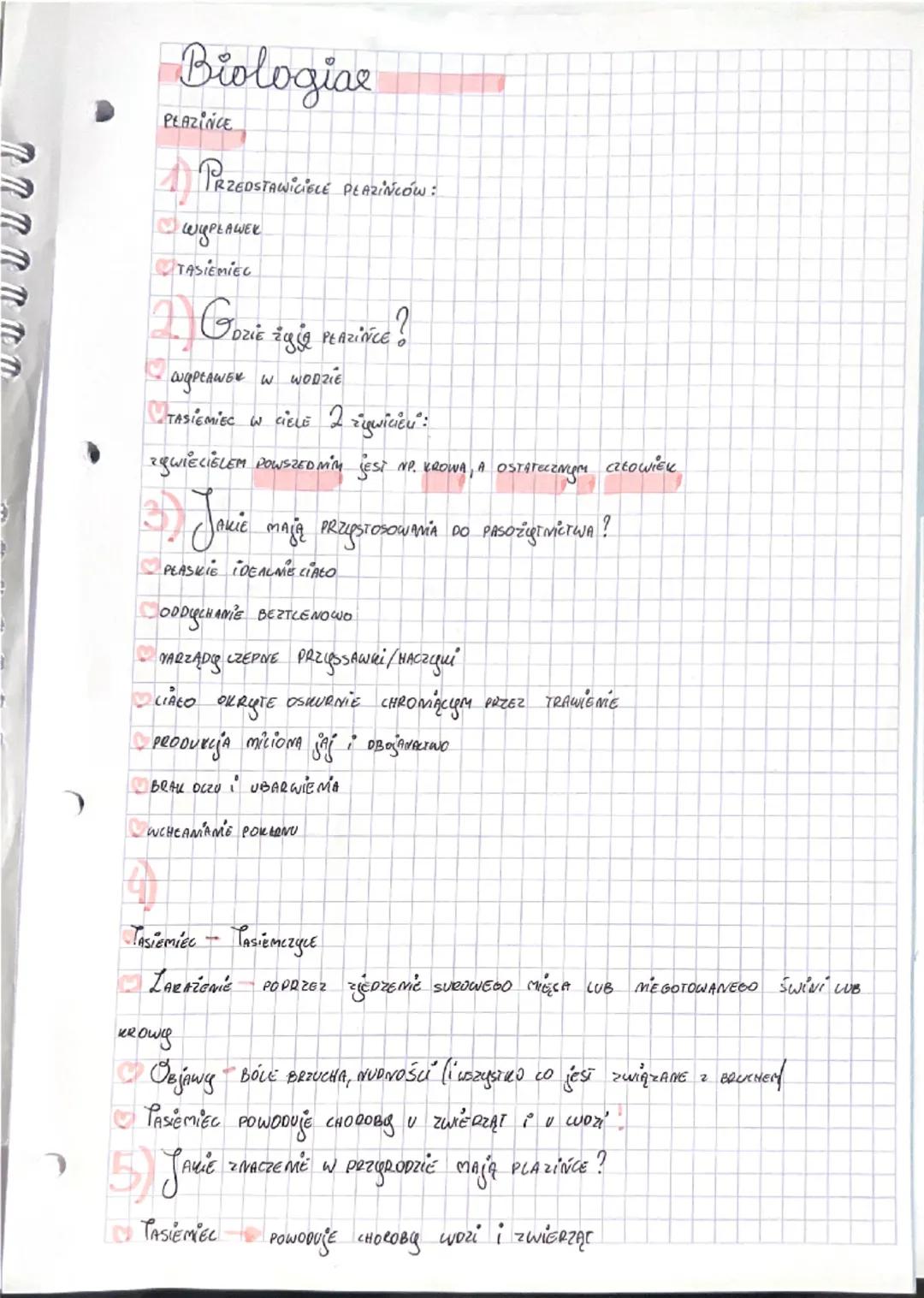 Biologiae

PLAZINCE

1) PRZEDSTAWICIELE PEAZIŃCÓW:

WYPŁAWEK

TASIEMIEC

2) Oozie
DZIE Zgig PEAZIŃCE?

NgPtAWEK W WODZIE

TASIEMIEC W CIELE 