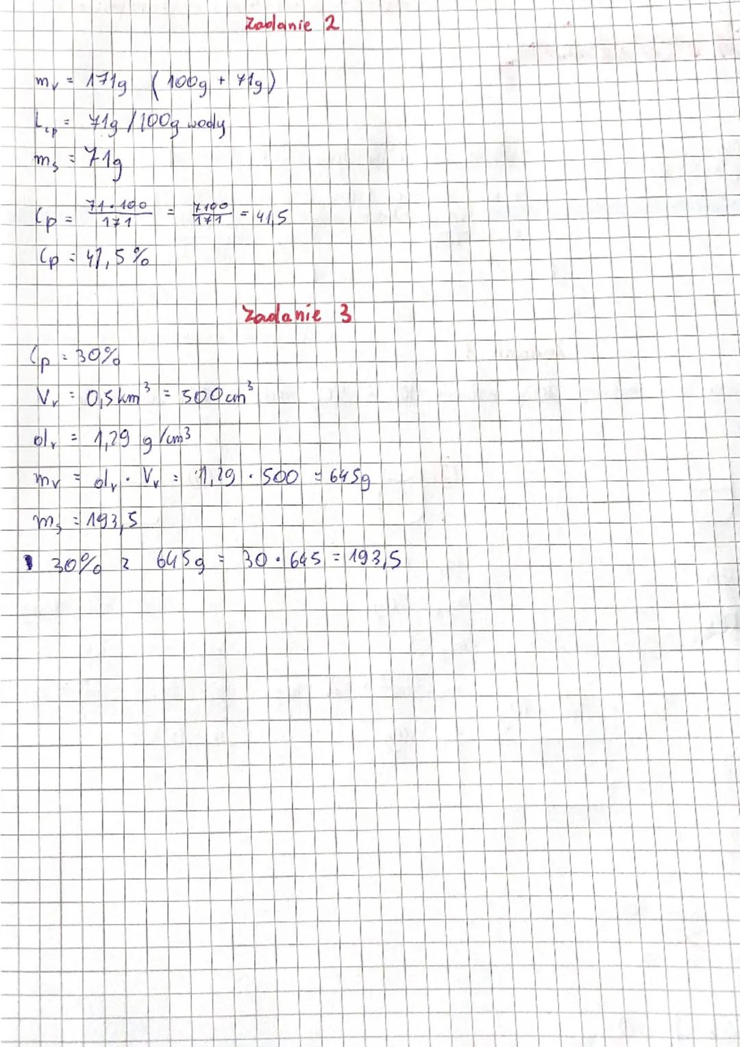 # chemia

- stężenia procentove i vozpuszczalność

$C_p$= $\frac{m_s \cdot 100\%}{m_v}$

$C_p$= $\frac{m_s \cdot 100\%}{m_v}$ $\cdot m_v$

$